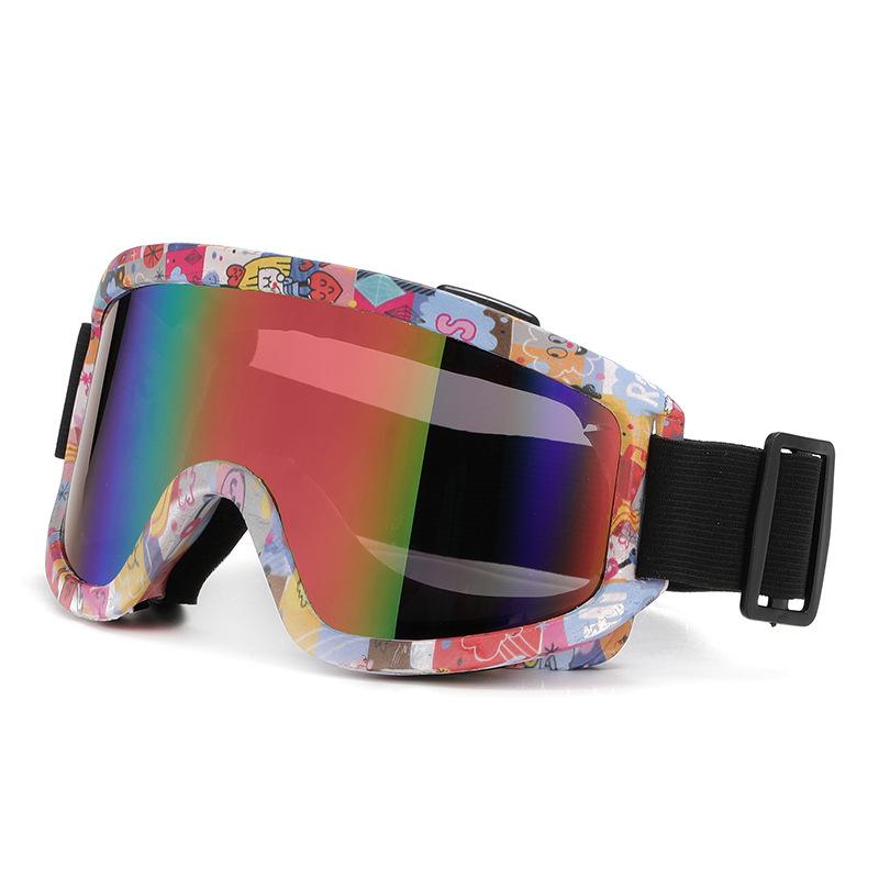 Popular Fashion Anti-Fog Mountaineering Ski Goggles Men'S And Women'S Outdoor Large Frame Windproof Sand Colorful Eye Protection Sports Glasses