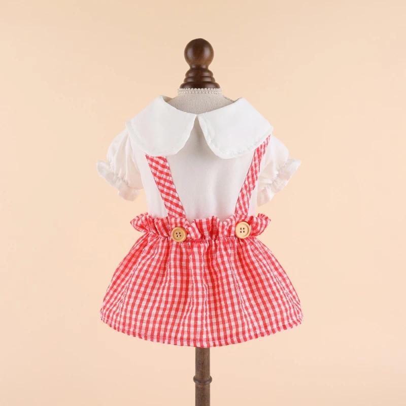 

Cat Pet Dog Dress Summer Puppy Clothes Small Dog Costume Dresses Yorkies Pomeranian Maltese Poodle Bichon Schnauzer Clothing XS（old） белый