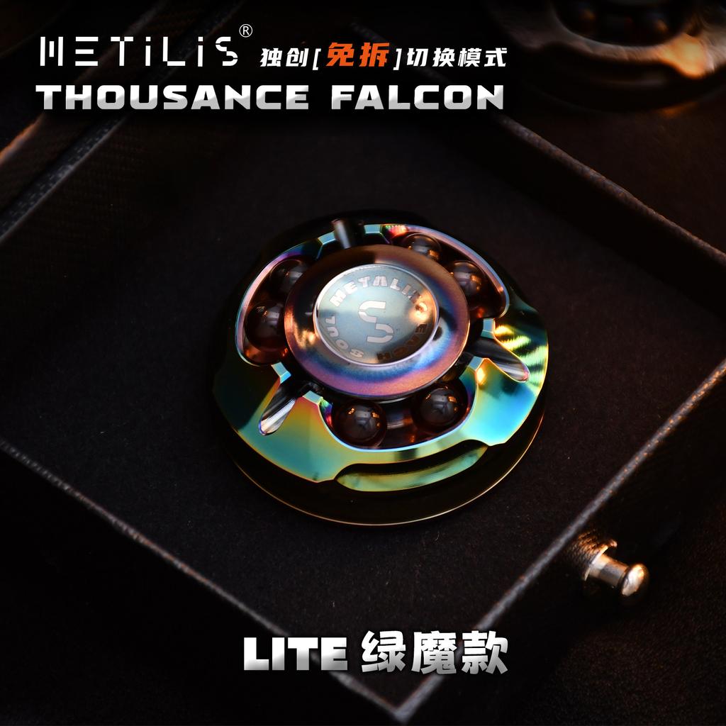 Metilis Thousance Falcon Lite Fidget Spinner Edc Metal Fidget Toys Adhd Toys Alloy Fidget Spinner Multi-Modes Decompression Gift