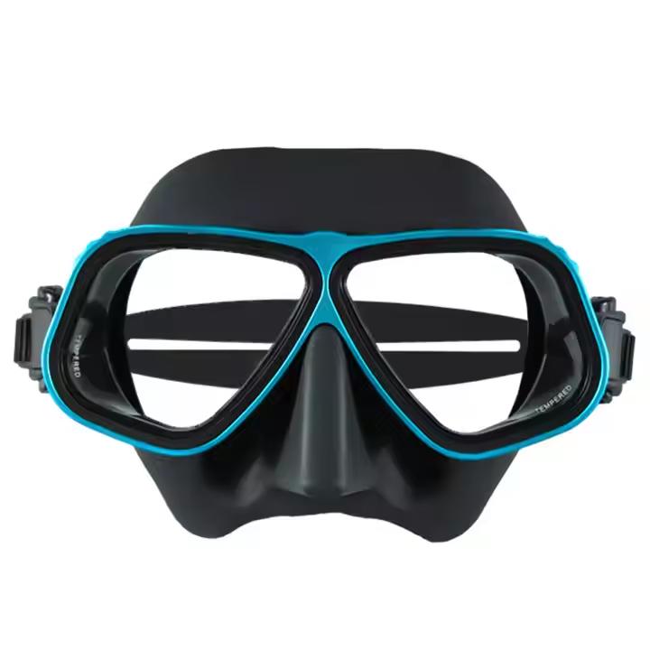 Spear-Fishing Mask Snorkeling Mask Metal Frame Swimming Goggle Snorkel Gear Diving Mask for Free Diving