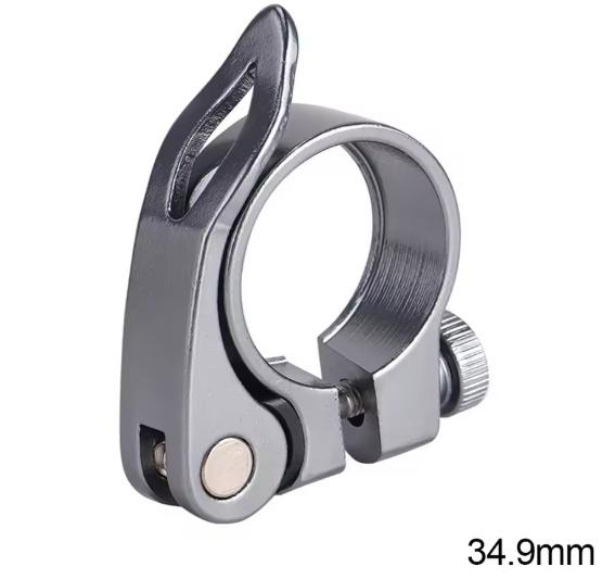 

New Aluminium Alloy Bike Seat Clamp 5 Colors 31.8/34.9mm Seatpost Clamp Quick Release Ultralight Mountain MTB BMX Cycling