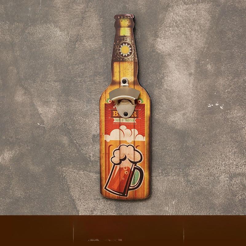 

Creative Bottle Opener Restaurant Wall Wall Wall Decoration Hotel Bar BBQ Shop Wall Pendant Personalized Bottle Opener