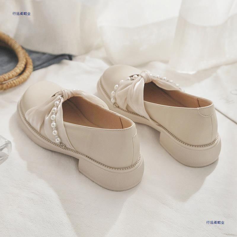 New Mary Jane women's shoes loose shallow mouth low heel with skirt single shoes women