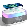Multi-functional Wireless Charger & Bluetooth Speaker with Digital Clock