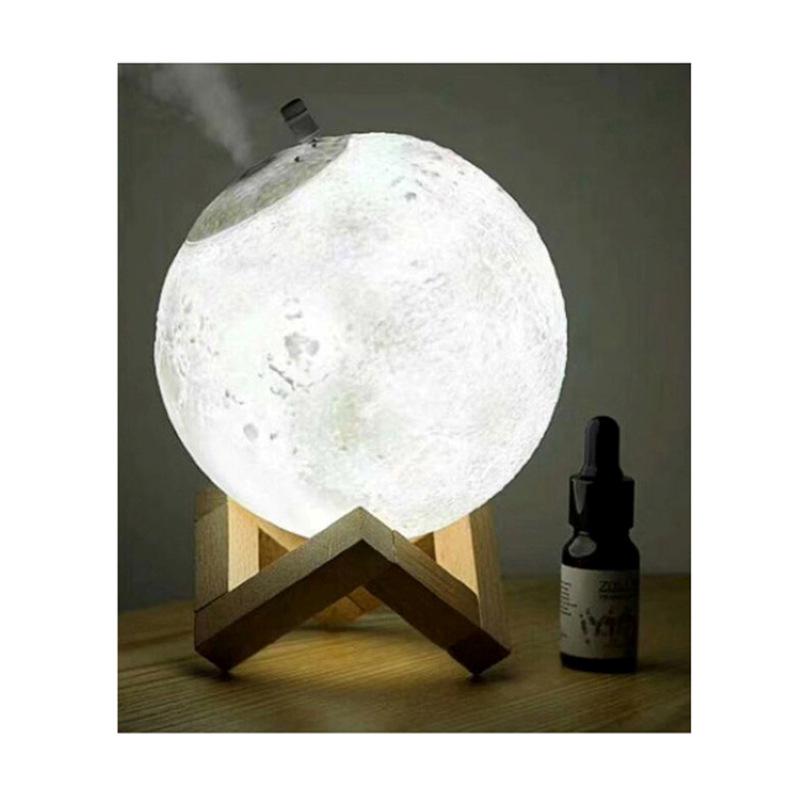 Moon Lamp Humidifier & Aroma Diffuser Night Light - Desktop Hydrating Spray Device for Bedroom