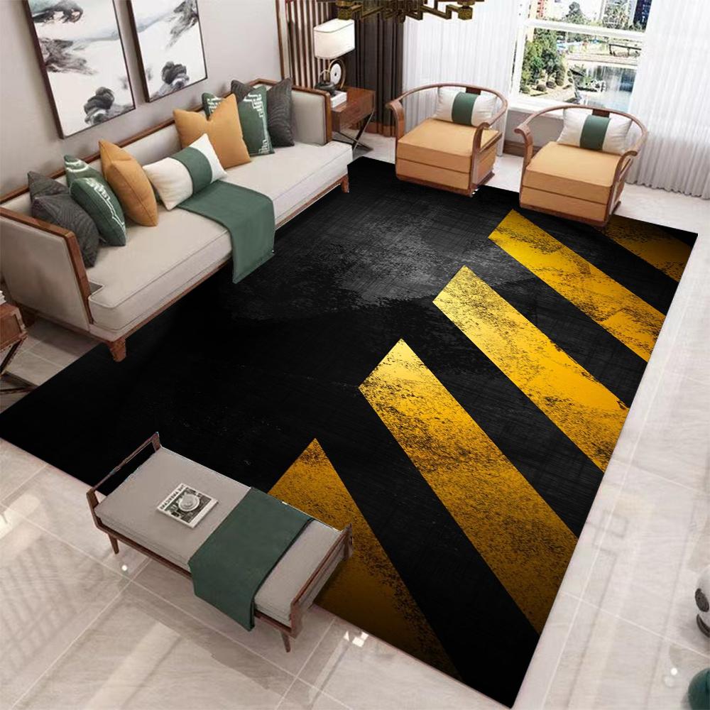 Visual Illusion Wooden Board Carpet Living Room Home Decoration Carpet Wooden Floor Non Slip Door Mat for Entering The Door
