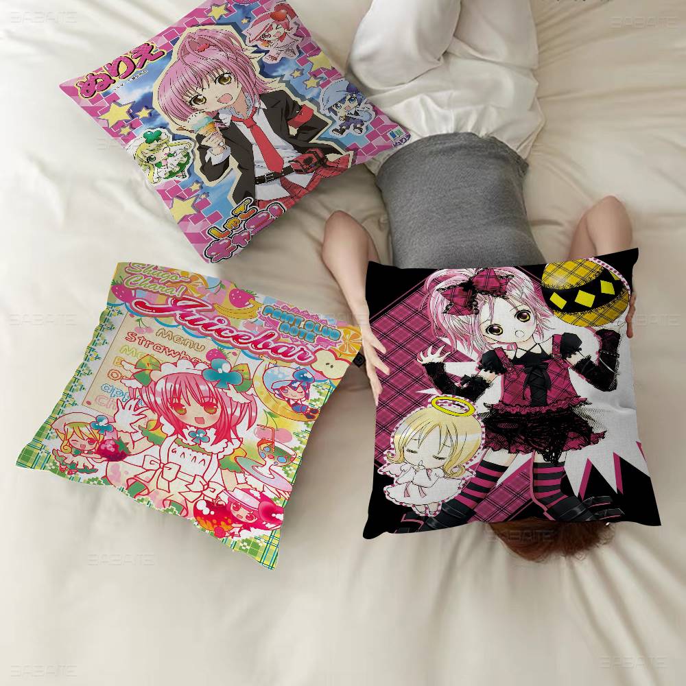 Shugo Chara Japan Anime Cushion Cover Polyester Sofa Cushions Decorative Throw Pillows Home Decoration Pillowcover