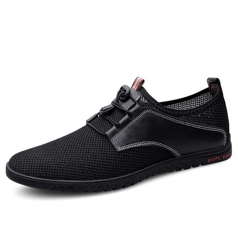 

Легкая мужская повседневная обувь, дышащие мужские повседневные кроссовки без застежек, нескользящие сетчатые балетки, летняя обувь для ходьбы на открытом воздухе 46