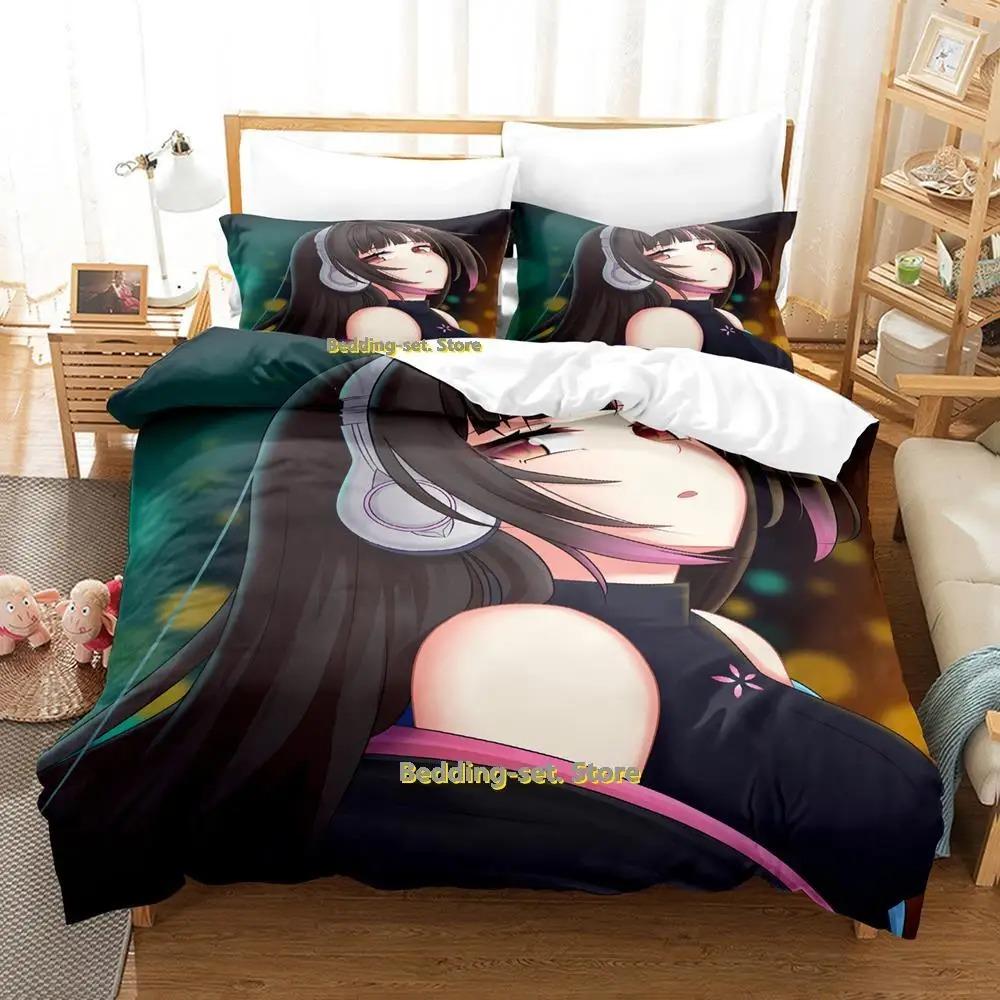 Hana Yomeguri Bedding Set Single Twin Full Queen King Size Bed Set Adult Kid Bedroom Duvetcover Sets Print Anime Bed Sheet Set