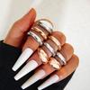 Fashion Women's 8 Piece Ring Set - Ladies Ring Metal Ring Glossy Ring Metal Ring Holiday Gift