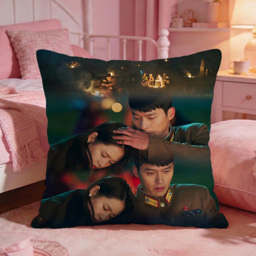 CCrash Landing On You Cushion Cover Premium Comfort Reversible Pillow Cove Two In One Design For Any Room Car Interior