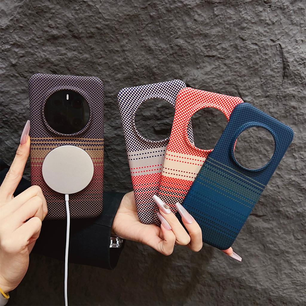 Luxusní tenký kryt na telefon s vzorem uhlíkových vláken a Kevlaru pro Honor Magic 8 Pro 7 6 Magnetický nárazuvzdorný poloviční ochranný kryt