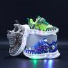 Nya Ljusande LED-skor för Pojkar Mode Mickey Barnens Fritidssneakers Barn Ljusande Skor Sportskor Ljusande Skor