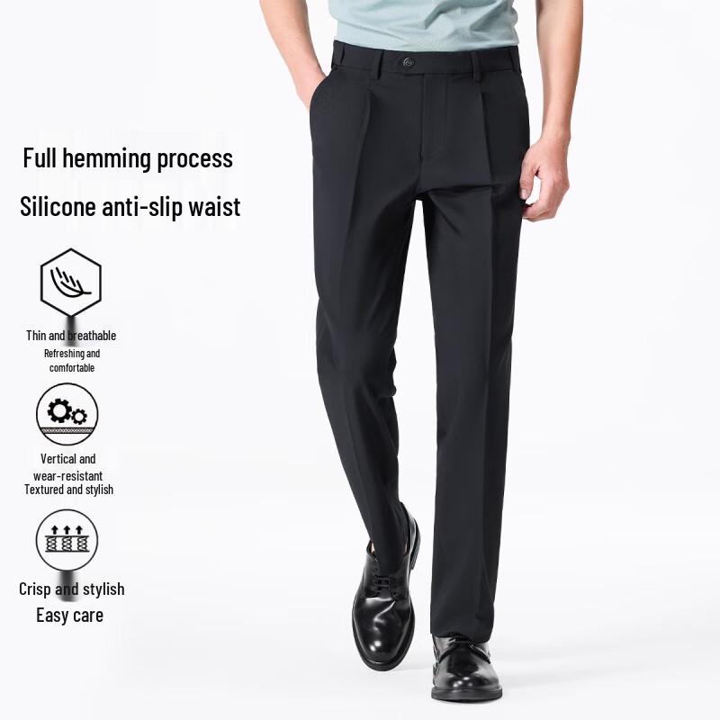 Judger Men's Straight Leg Suit Trousers JGW5X8C1001