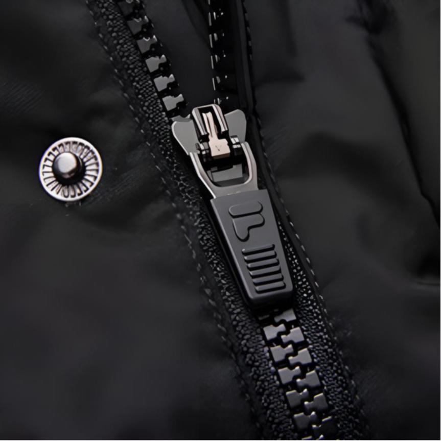 Fila Sports Woven Mid-Length Hooded Down Jacket Winter Men outerwear Black F11M944931F-BK