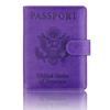 Fashion Passport Card Ticket Holder Faux Leather Unisex Travel Storage Bag