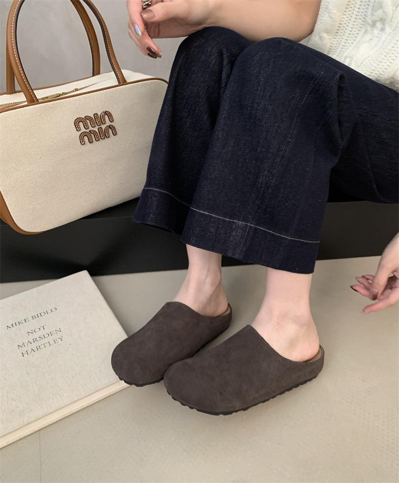 Square Head Suede Leopard Print Single Shoes Women's Shoes 2025 New Summer French Retro Black Commuter Boat Shoes