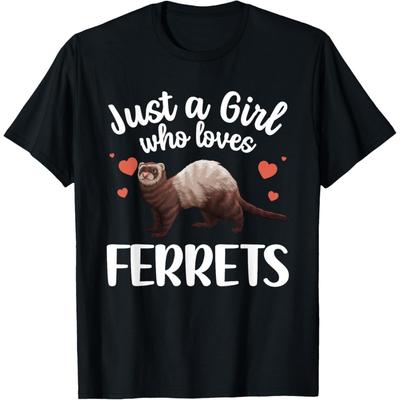 Fajny Design Ferret Dla Kobiet Dziewczyn Właściciela Ferret Miłośnika Ferret Koszulka