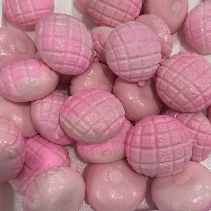 Pink Pineapple Bun Stress Ball Toast Squeeze Toy Moldable Slow Rebound Squeeze Ball Asmr Sensory Anti Stress Fidget Squeeze Toys