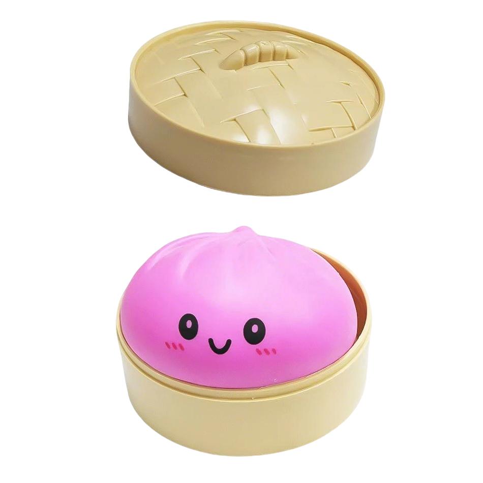 2026 Popular Colorful Simulated Dumpling  Squishy Relaxing Anxiety Antistress Venting Rebound Squeeze Reliever Toy Gift