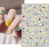 1PCS Sakura Nail Stickers Dandelion Nail Art Decoration Nail Decals Tulip Self-adhesive Flowers Stickers Press On Nails Stickers