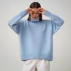 Effen kleur hoge hals trui herfst winter comfortabele losse klassieke veelzijdige pullover trui luxe relaxte pasvorm afslankend en veelzijdig top