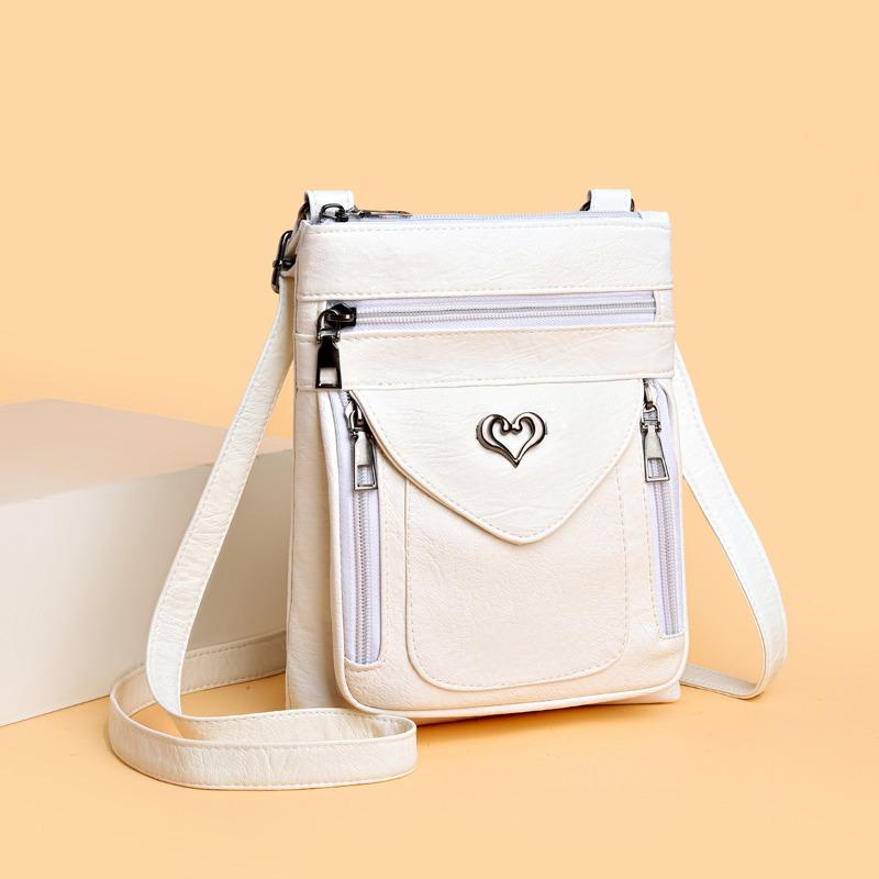 Damentasche neue Retro-Handytasche Mode-Umhängetasche Messenger-Tasche vielseitige Geldbörse Weichleder-Handytasche Damen