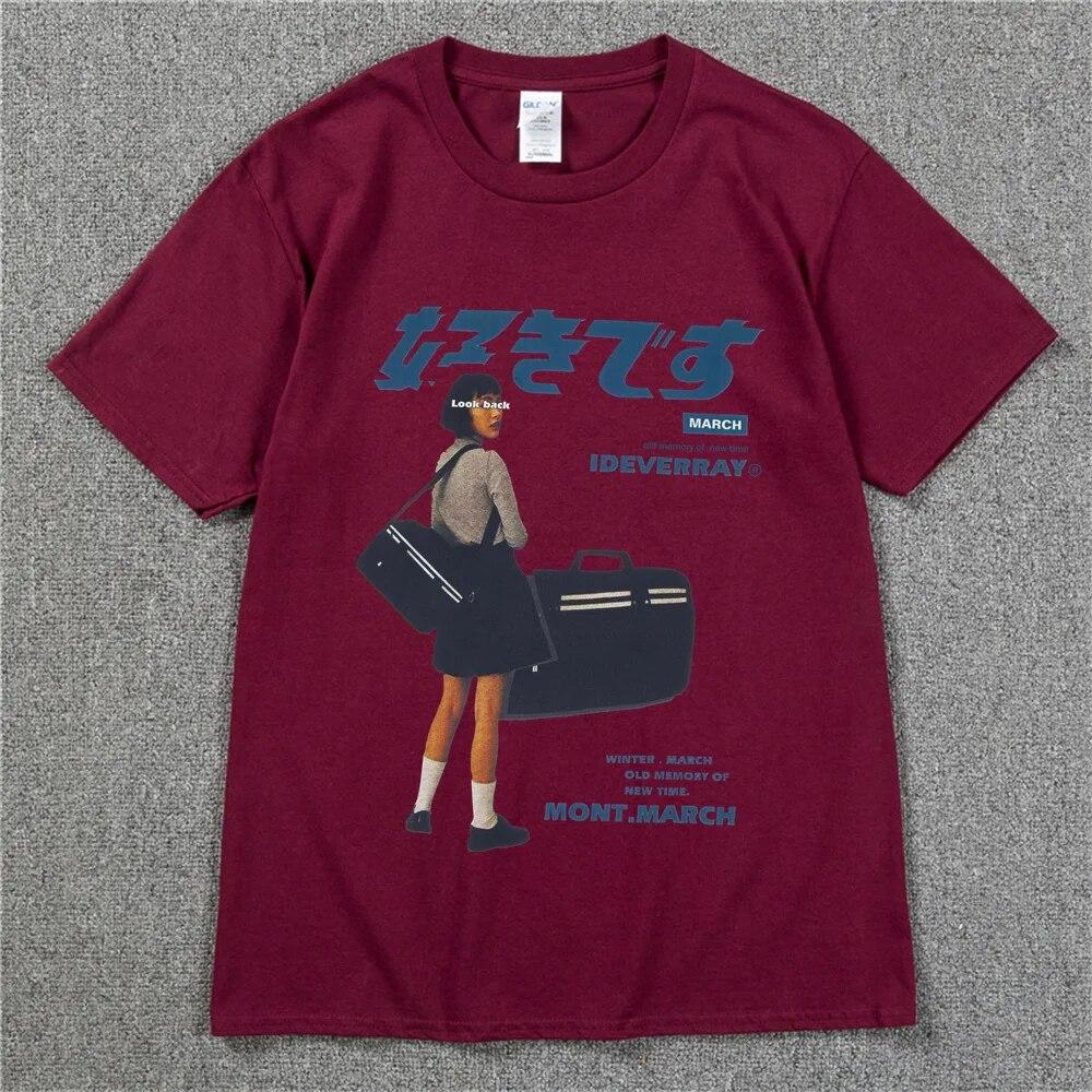 Hip Hop Streetwear Harajuku T Shirt Mädchen Japanische Kanji Drucken T-shirt 2022 Unisex Sommer Kurzarm T-Shirt Baumwolle Lose Tops tees