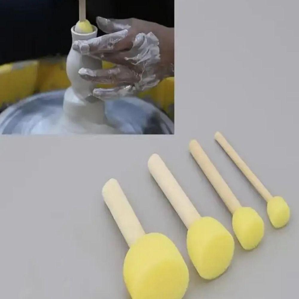20PCS/bag Handmade Ceramic Sponge Rod Water Absorbing Coloring Sponge New Paint Crafts Sponge
