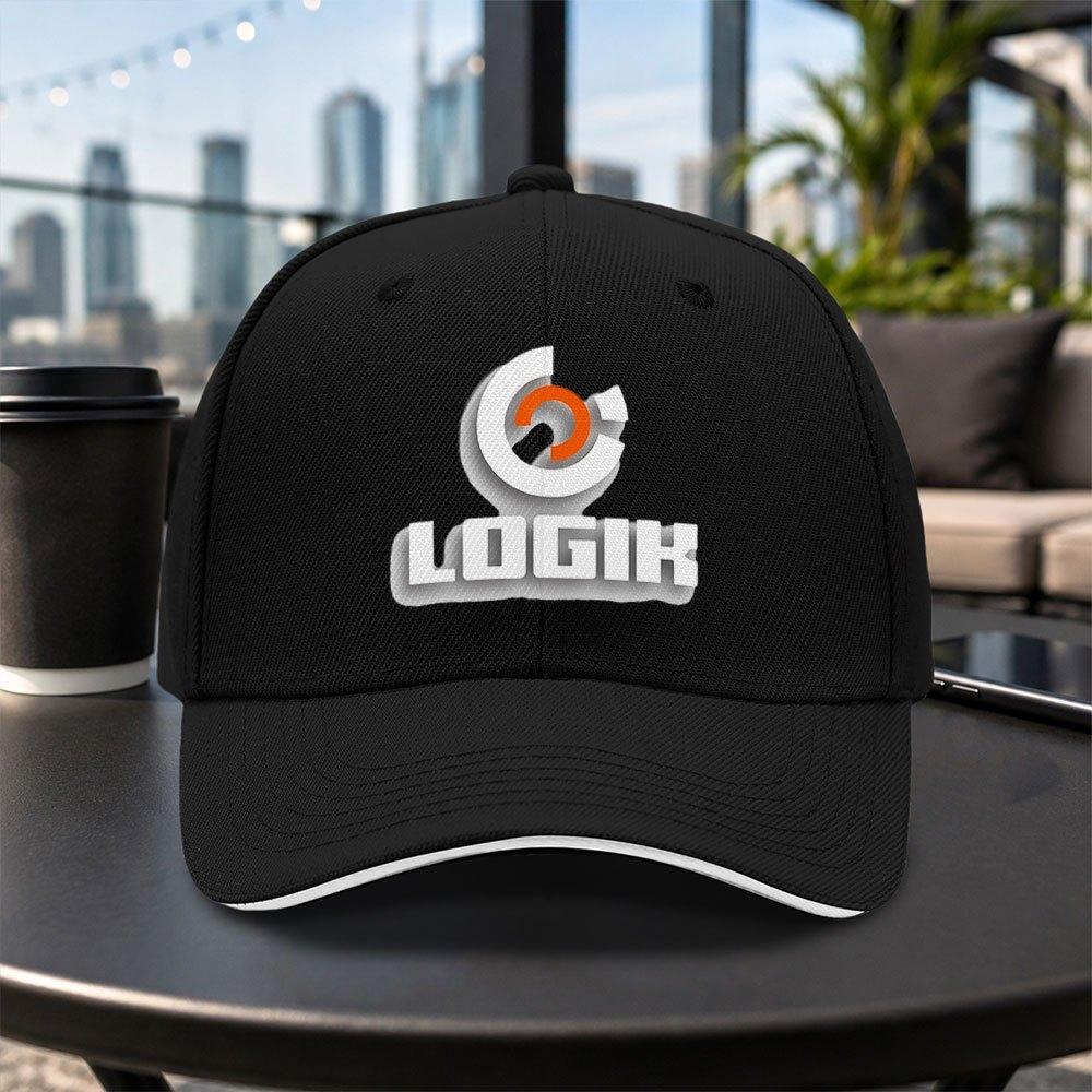Logik Sandwich Cap Unisex Adjustable Casual Baseball Cap Lightweight Outdoor Travel Party Daily Wear Multicolor