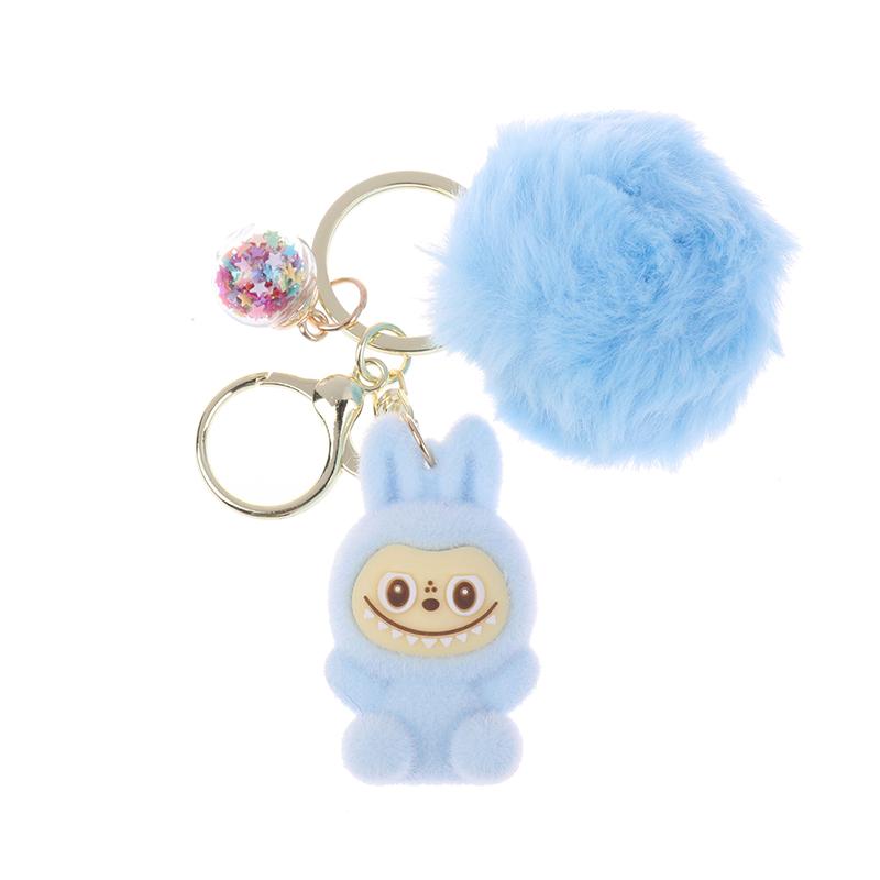 Cartoon Beflockter Schlüsselanhänger Plüschpuppenanhänger Niedliche Plüschpuppe Rucksackanhänger Spielzeug