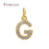 18K Gold Plated Copper A-Z Alphabet Charms For DIY Women's Necklace Jewelry Making Supplies,Fashion Inlay Zircon Letter Pendants