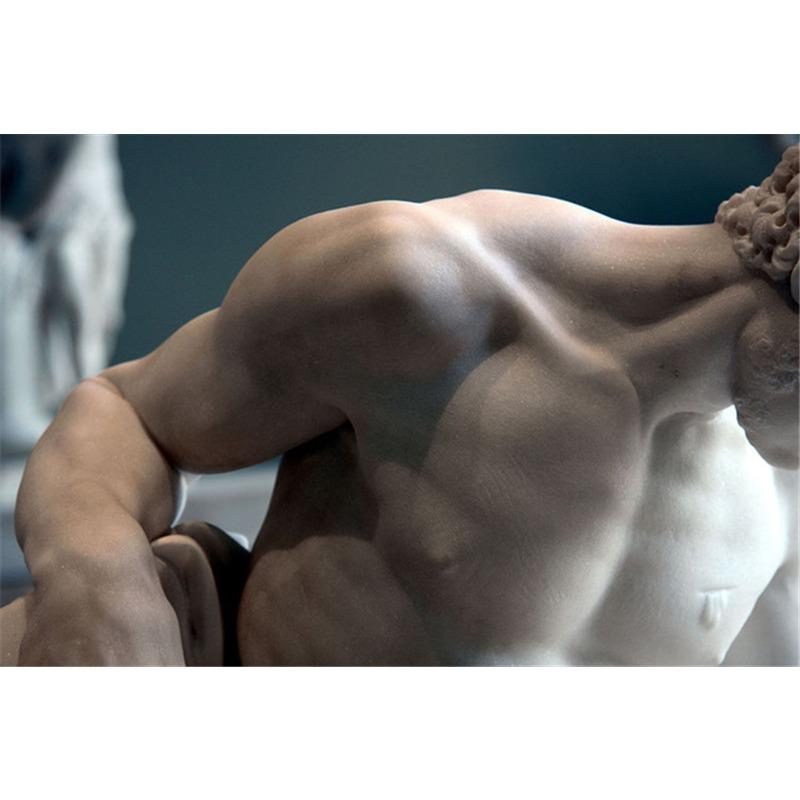 Greek Statue Plaster Sculpture Artwork David Art Canvas Painting Figure Poster and Print Wall Picture for Living Room Home Decor