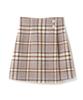Jill by Jill Stuart Women's Wrap-Style Big Collar Check Mini Skirt, Beige, 125-5120002