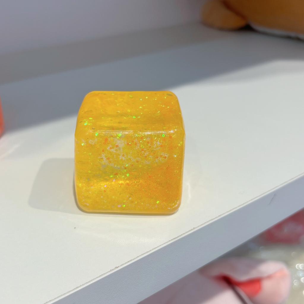 New Ice Cube Shaped Fidget Toy Square Stress Relief Ball Squishy Squeeze Anxiety ADHD Stress Relief Sensory Adults Toys