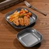 13/15/18 Cm Stainless Steel Tray Rust-Resistant Dessert Plate Retro Dinner Plates  Picnic