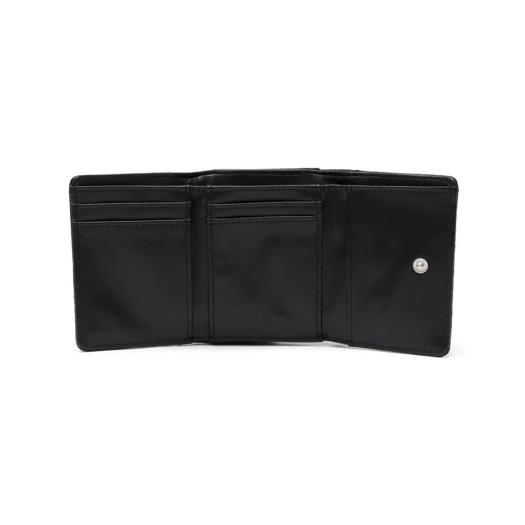 [X-girl] Distressed Faux Leather Mini Wallet 105244054012 Black One Size