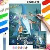 Disney Het Zwaard in de Steen digitale olieverfkunstkit DIY handgemaakte huisdecoratie cadeau