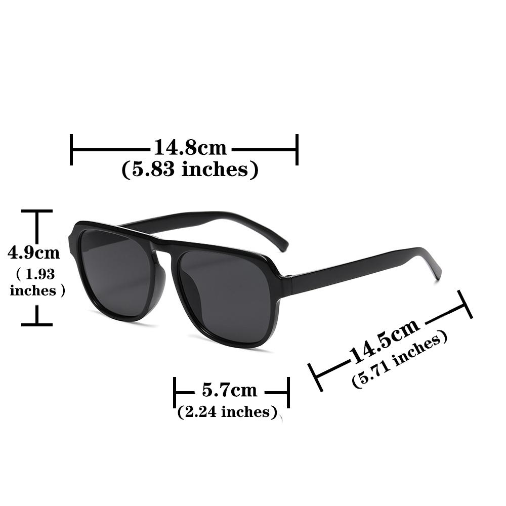 Big Frame Vintage Sunglasses Women Men Brand Square Sun Glasses Retro Eye Glasses Goggle for Male Female Rectangle Sunglasses