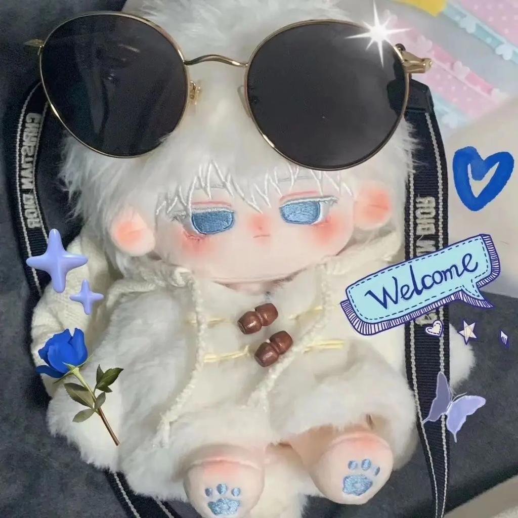 20cm Jujutsu Kaisen Gojo Satoru Baumwollpuppen Spielzeug für Kinder Erwachsene Animation Plüschpuppe Geschenk Spielzeug Sammlerstücke