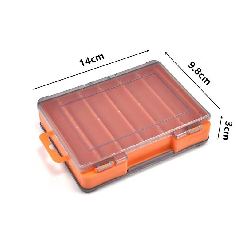 

Эффективное хранение двухстороннего рыболовного ящика с многослойной изоляцией, ящик для хранения рыболовных наживок, крючков, инструментов, принадлежностей, на 12 ячеек оранжевый