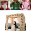 Outdoor Wedding Decor Fabric Bridal Arch Backdrop With Polyester Tulle For Party Event