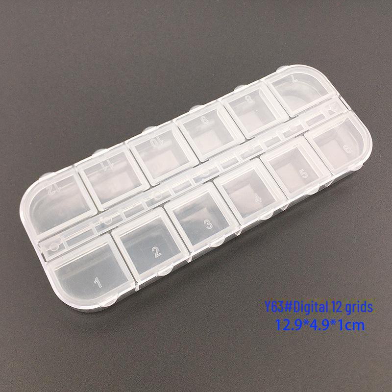 Mini Transparent Plastic Storage Box for Beads and Jewelry