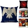 Game Of Thrones Themed Cotton Linen Pillow Cover For Winter Decor Sofa Home Car