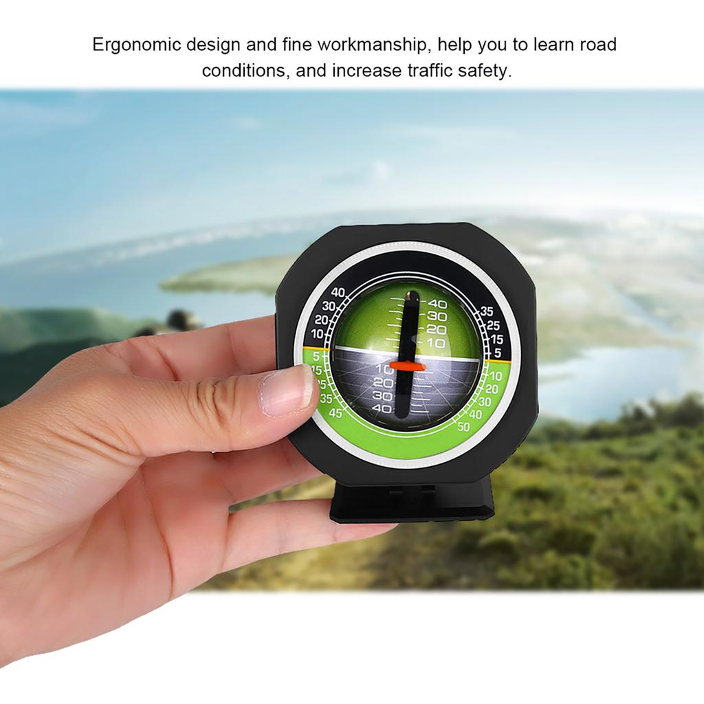 Outdoor Luminous LED Car Inclinometer Angle Slope Meter Balancer Measure Equipment