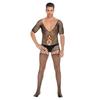 Men's Plus Size Open Crotch Fishnet Bodysuit Temptation Costume Set