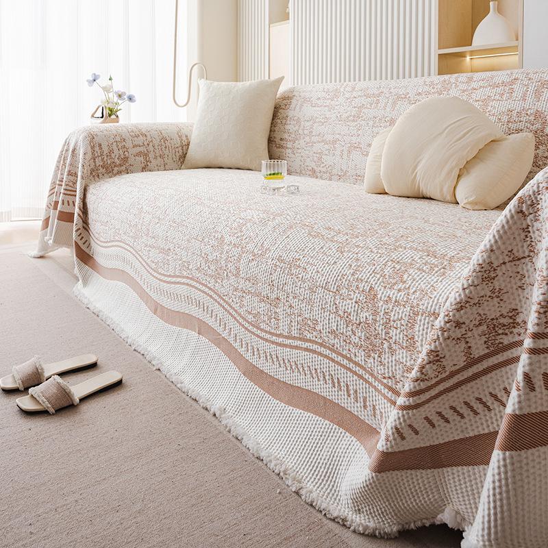 Sommar Sval Is Fulltäckande Sofföverdrag Modernt Enkelt Andningsbart Sofföverkast För Lädersoffor Soffskydd Och Överdrag