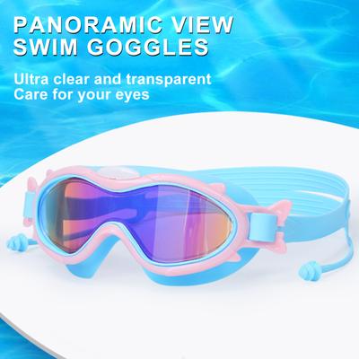 Children's Swimming Goggles Anti-Fog Waterproof Pool Glasses High-Definition Clear View Swim Goggles for Kids 6-14