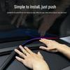 Colorful Acrylic Windshield Soundproof Light: App-Controlled, No Wiring, for Car Decoration.