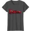 Red Supercar Graphic T-Shirt Men Casual Print Short Sleeve Crew Neck Cotton Tee